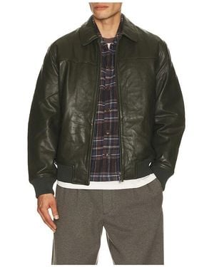 Les Deux Leather Varsity - Gray