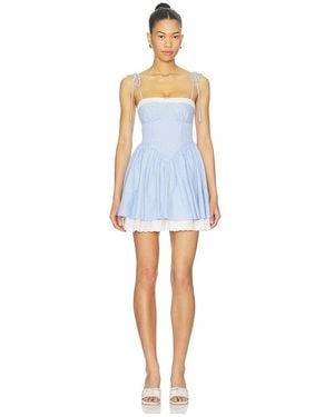 MORE TO COME Anastasia Mini Dress - Blue