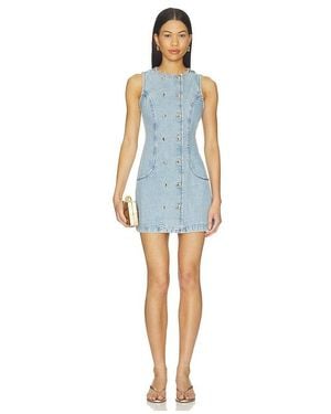 retroféte Hanna Denim Dress - Blue