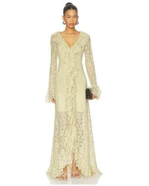 De La Vali Ximena Maxi Dress - Metallic