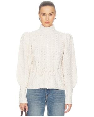 Zimmermann Valiant Wool Bauble Sweater - Blanco