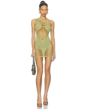 Poster Girl Flower Mini Dress - Green