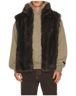 Unreal Fur Ridge Vest - Black