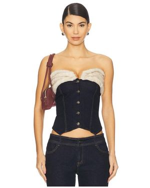 OW Collection Desi Corset Top - Blue