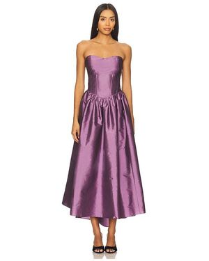 Azeeza Vestido Midi Naina En Color Lavanda Talla (También En Xs) - Morado