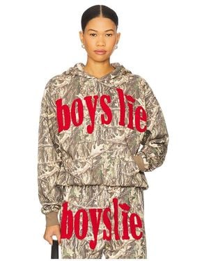 Boys Lie Manhunt Racer Hoodie - Red
