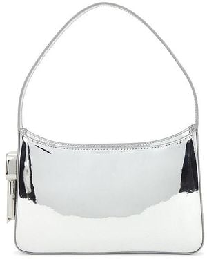 Edie Parker Bolso Hombro Burn En Color Plateado Metálico Talla - Blanco