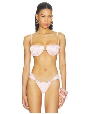 Montce Petal Bikini Top - Orange