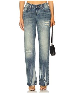 Jaded London Hunter Straight Leg En Color Azul Talla (También En 25, 26, 28, 30, 32, 34)