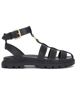 COACH Sandals レザーサンダル - ブラック