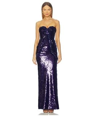 Gaurav Gupta X Revolve X Revolve Azure Pailllet? Gown - Blue
