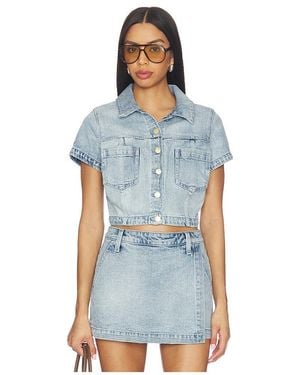 Show Me Your Mumu Monroe Top En Color Azul Talla (También En S, Xs)