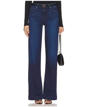 PAIGE Leena Petite Wide Leg Jeans - Blue