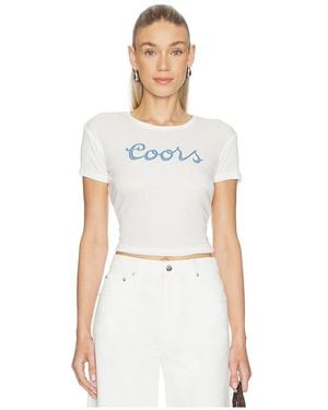 The Laundry Room Coors Denim Baby Tee - White