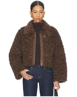 Elodie the Label Rio Faux Fur Jacket - Brown