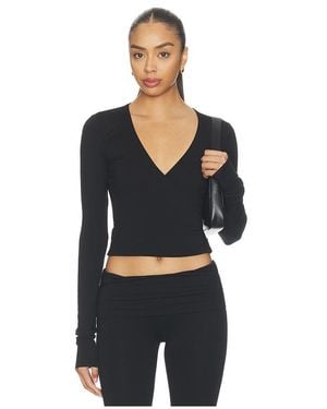 ÉTERNE Wrap Top - Black