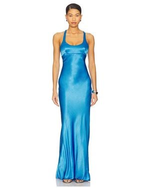 Bec & Bridge Maxina Crossover Dress - Blue