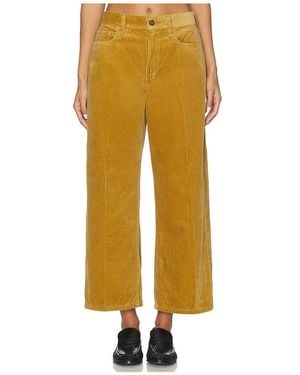 Polo Ralph Lauren Corduroy Wide-Leg Cropped Pant - Yellow