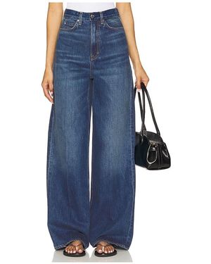 GRLFRND Rey High Rise Wide En Color Azul Talla (También En 27, 26)