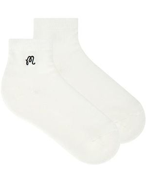 Malbon Calcetín De Tobillo Capri En Color Blanco Talla