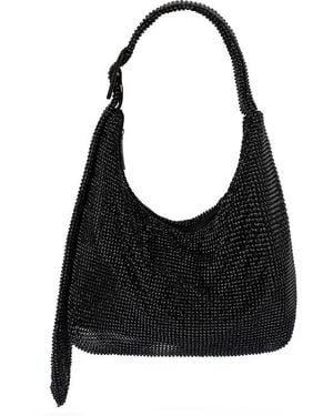 OLGA BERG Calypso Crystal Shoulder Bag - Black
