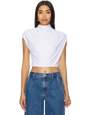 Commando Butter Draped Crop Top - Blue