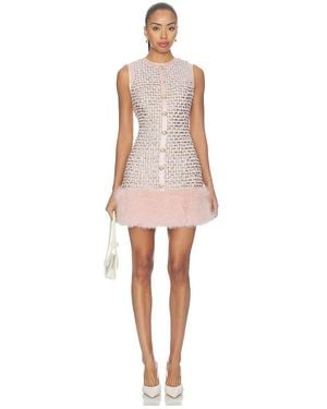 Nadine Merabi Boucle Mini Dress - Natural