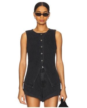 Free People Chaleco We The Free Aimee En Color Negro Talla (También En S, Xl)