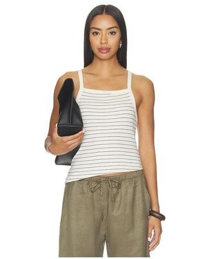 Leset Nando Stripe Square Neck Tank - Multicolor