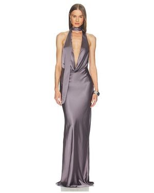 Nbd Vestido Largo Naila En Color Gris Talla (También En Xs, Xxs, S, M, Xl) - Multicolor