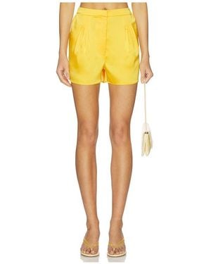 Susana Monaco Satin Boxer Short - Yellow