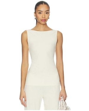 geel Piper Top - White
