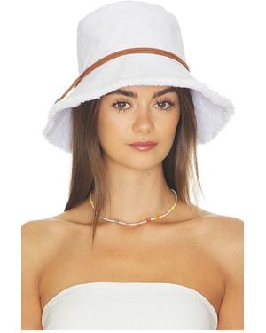 Hat Attack Bucket-Hat Mit Fransen Fringed Bucket Hat - Weiß