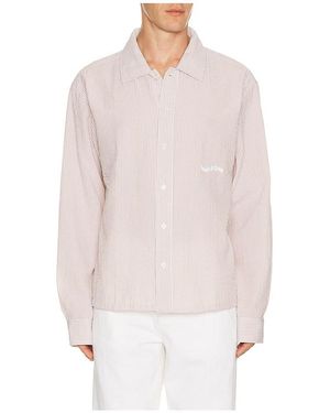 Museum of Peace & Quiet Wordmark Button Up - White