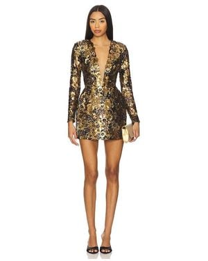Bronx and Banco Isabella Long Sleeve Mini Dress - Multicolor