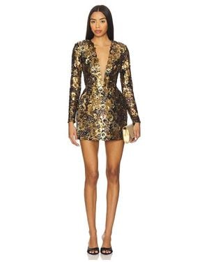 Bronx and Banco Isabella Long Sleeve Mini Dress - Multicolor