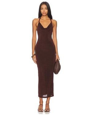 Runaway the Label Enora Maxi Dress - Brown