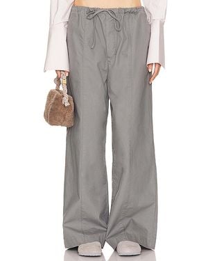 Helsa Workwear Drawcord Trousers - Grey