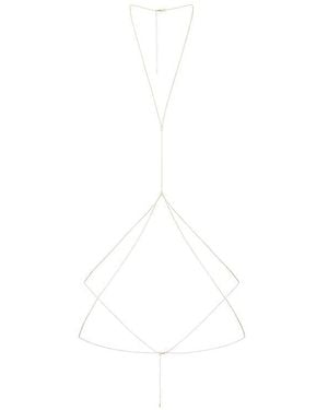 Camila Coelho Valentina Body Chain - White
