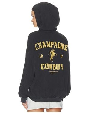 The Laundry Room Champagne Cowboy Hideout Hoodie - Black