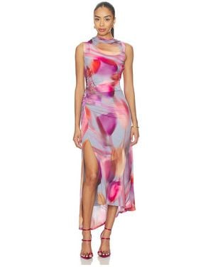 AMUR Vestido Kai En Talla (También En 00, 2, 4, 6, 8, 10, 12) - Rojo