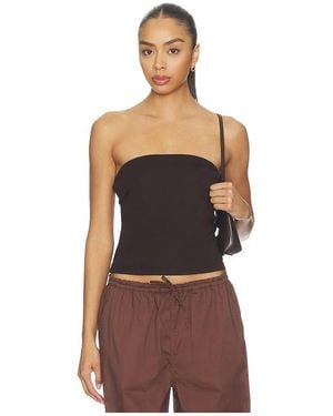 DONNI. The Baby Rib Tube Top - Brown