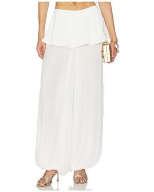 Adriana Degreas Peplum Pant - White