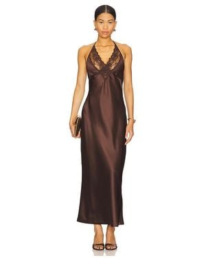 4th & Reckless Blair Halter Dress - Brown