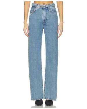 Levi's Ribcage Belted Wide Leg - Blue
