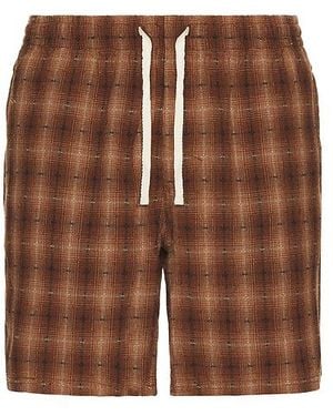 Rhythm Shadow Check Jam Shorts En Color Marrón Talla En