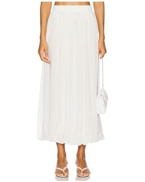 Bardot Corina Chiffon Maxi Skirt - White