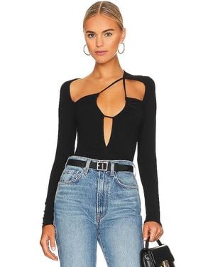 superdown Aranza Ruched Bodysuit - Blue