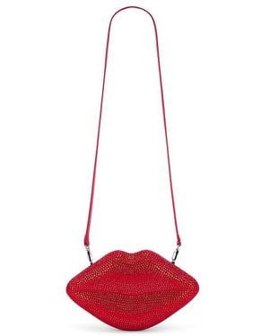 Simon Miller Crystal Lip Clutch - Red