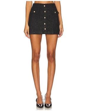Amanda Uprichard Tweed Mini Skirt - Black
